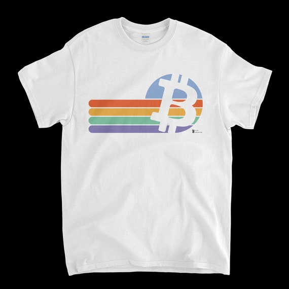 Cryptocurrency Crypto Bitcoin BTC White T-Shirt. Unisex Heavy Cotton Tee UPC365