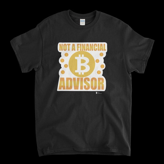 Cryptocurrency Crypto Bitcoin BTC Black T-Shirt. Unisex Heavy Cotton Tee UPC391