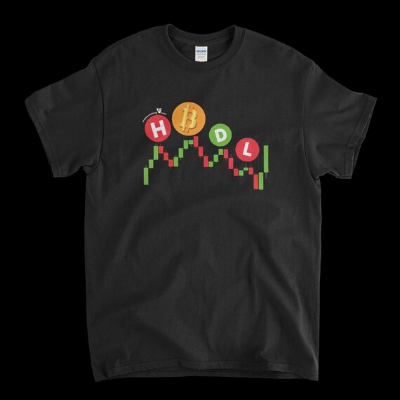 Cryptocurrency Crypto Bitcoin BTC Black T-Shirt. Unisex Heavy Cotton Tee UPC328