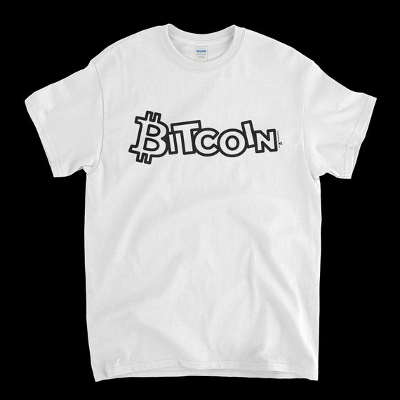 Cryptocurrency Crypto Bitcoin BTC White T-Shirt. Unisex Heavy Cotton Tee UPC377