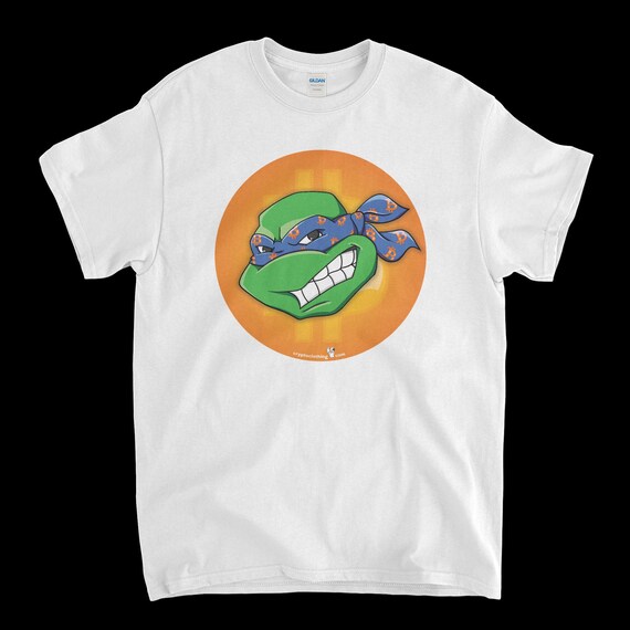 Cryptocurrency Crypto Bitcoin BTC White T-Shirt. Unisex Heavy Cotton Tee UPC327