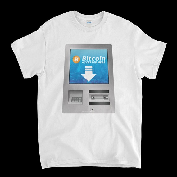 Cryptocurrency Crypto Bitcoin BTC White T-Shirt. Unisex Heavy Cotton Tee UPC274