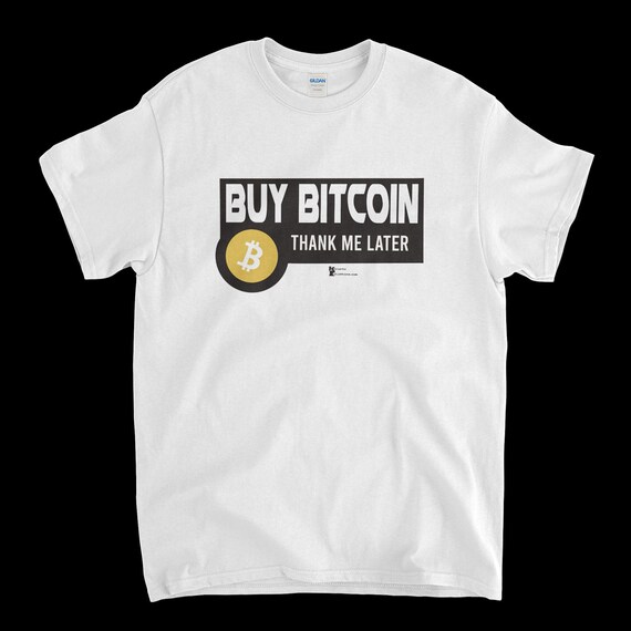 Cryptocurrency Crypto Bitcoin BTC White T-Shirt. Unisex Heavy Cotton Tee UPC396