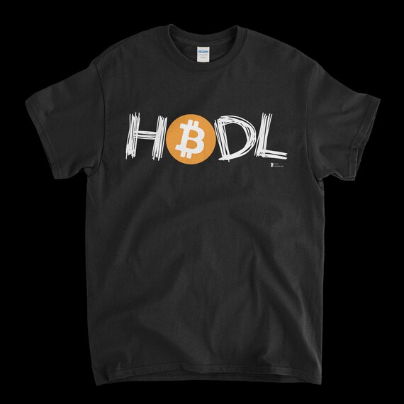 Cryptocurrency Crypto Bitcoin BTC Black T-Shirt. Unisex Heavy Cotton Tee UPC349