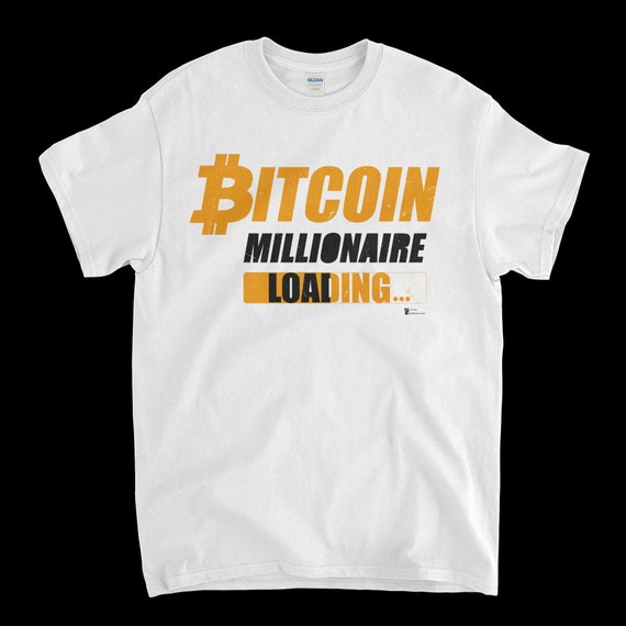 Cryptocurrency Crypto Bitcoin BTC White T-Shirt. Unisex Heavy Cotton Tee UPC367