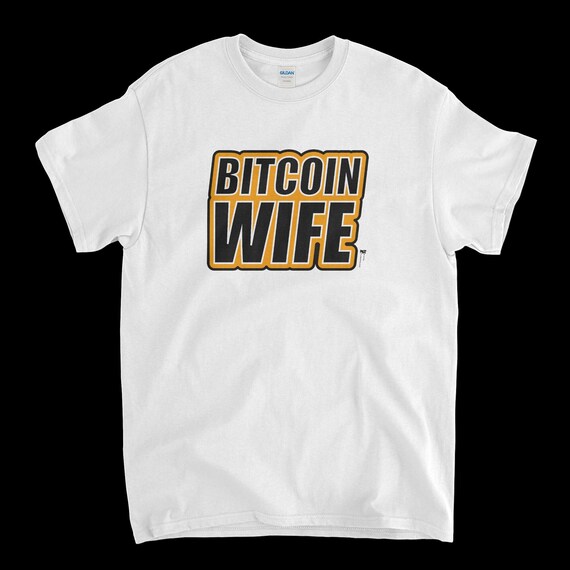 Cryptocurrency Crypto Bitcoin BTC White T-Shirt. Unisex Heavy Cotton Tee UPC359