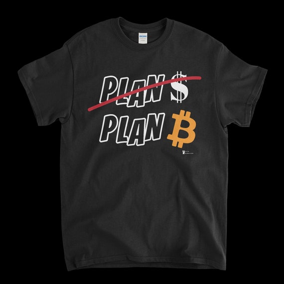 Cryptocurrency Crypto Bitcoin BTC Black T-Shirt. Unisex Heavy Cotton Tee UPC352