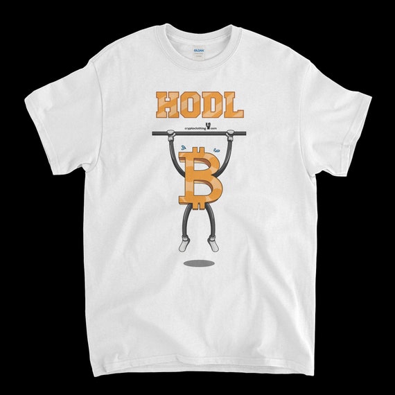 Cryptocurrency Crypto Bitcoin BTC White T-Shirt. Unisex Heavy Cotton Tee UPC286