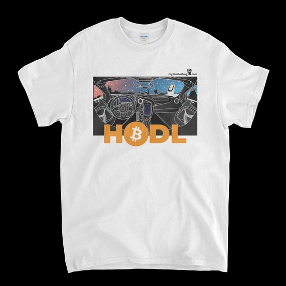 Cryptocurrency Crypto Bitcoin BTC White T-Shirt. Unisex Heavy Cotton Tee UPC306