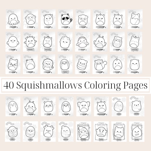 Squishmallow Dog Squad Coloring Page Printable Squishmallow - Etsy Hong ...
