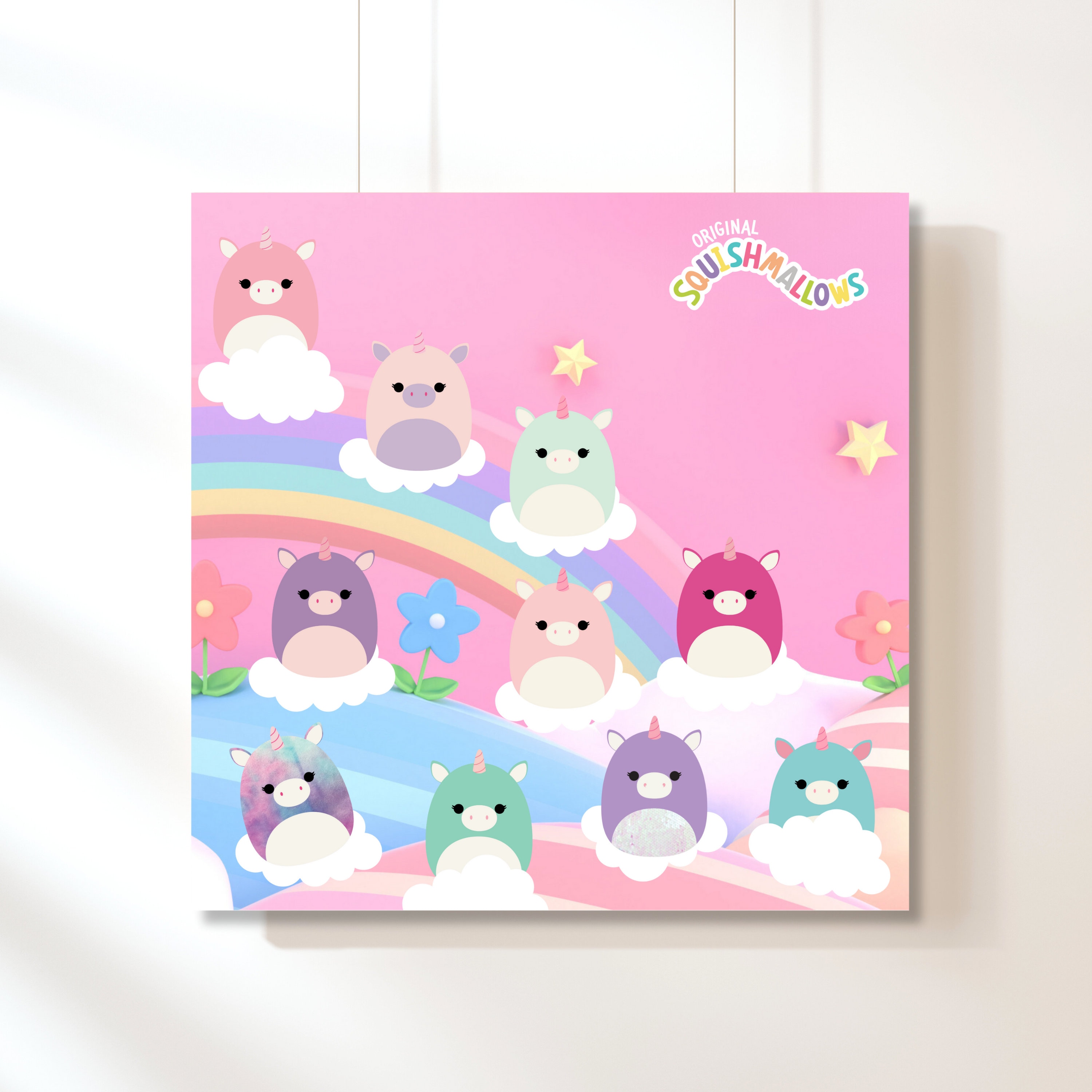 Squishmallows Unicorn Wall Print, INSTANT Download, Digital Download