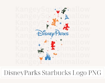 Image clipart DisneyParks Starbucks Logo PNG avec un arrière-plan transparent, téléchargement immédiat, WDW Main Street Starbucks Logo
