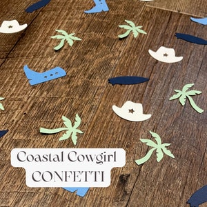 Coastal Cowgirl Bachelorette Party Confetti | Coastal Cowgirl Bachelorette Party Decor | 80 pieces of Custom Confetti