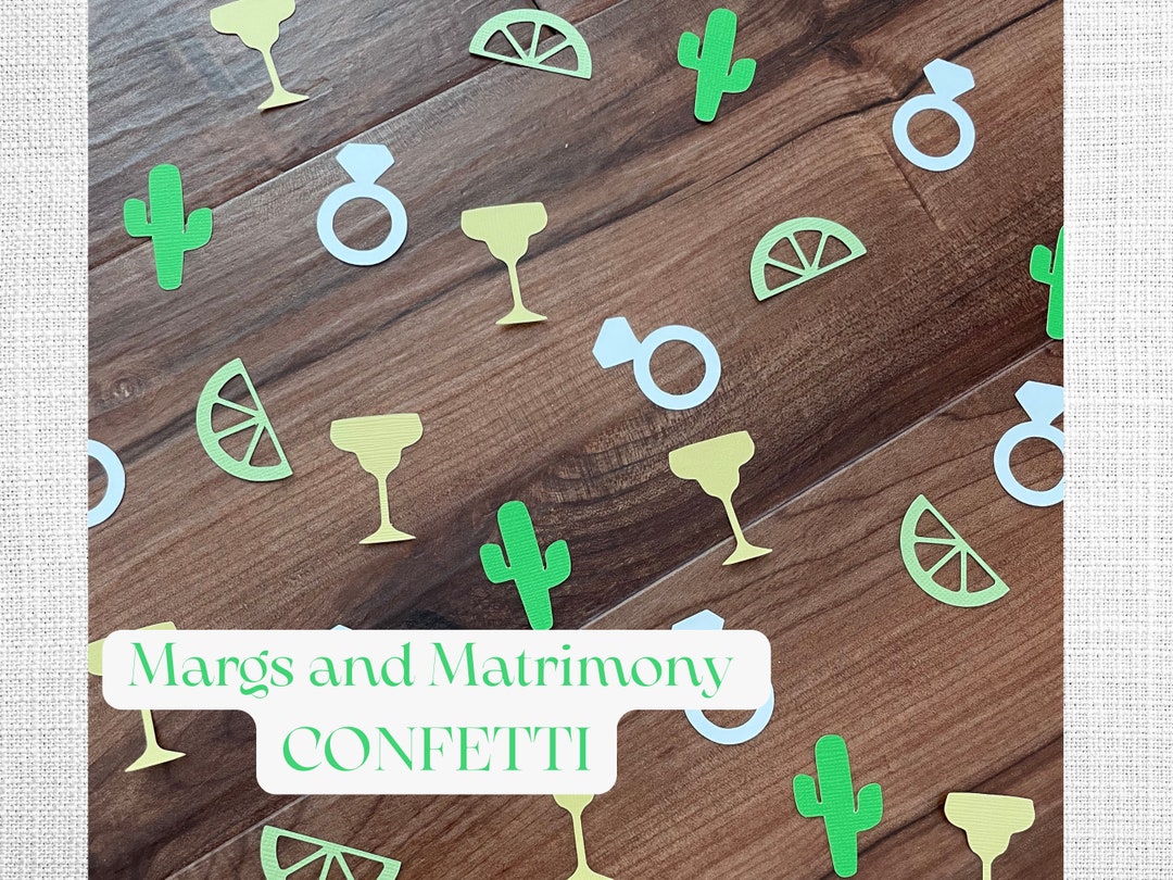 Margaritas and Matrimony Bachelorette Party Confetti | Margs and ...