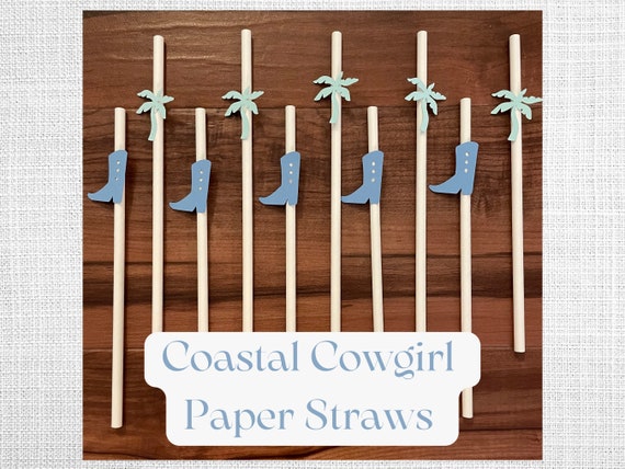 Cowgirl Party Favors Cowgirl Straws Cowgirl Party Decorations