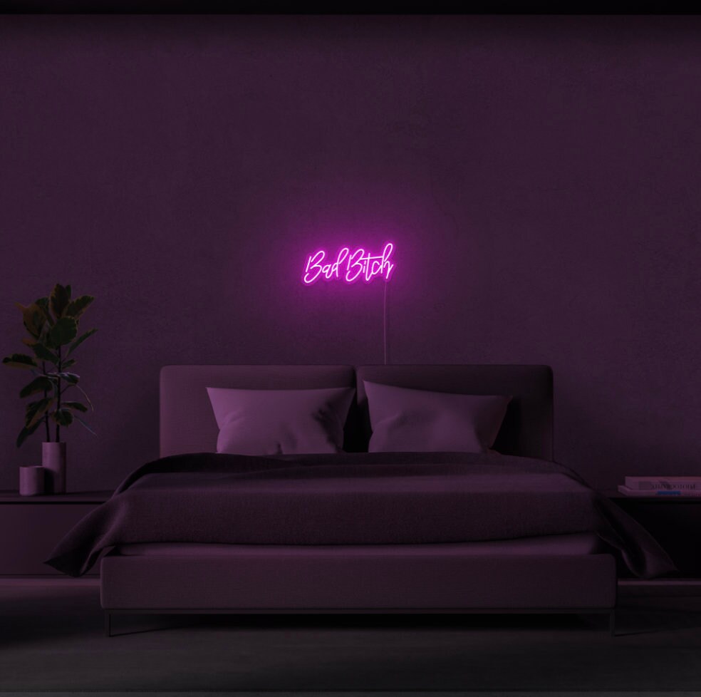 Bad Bitch Neon Sign Bad Btch LED Neon Light Sign Neon Etsy