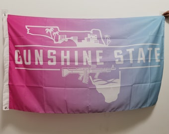 Gunshine State Florida LGB FJB Doublesided Flag