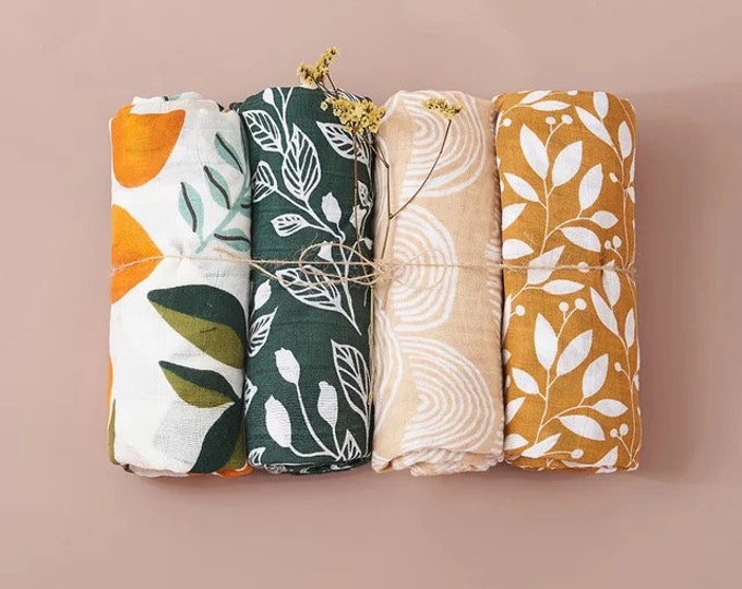 Sonder | 100% Organic Cotton Muslin Swaddle Multi-Use Blanket | The Warm Tones Collection