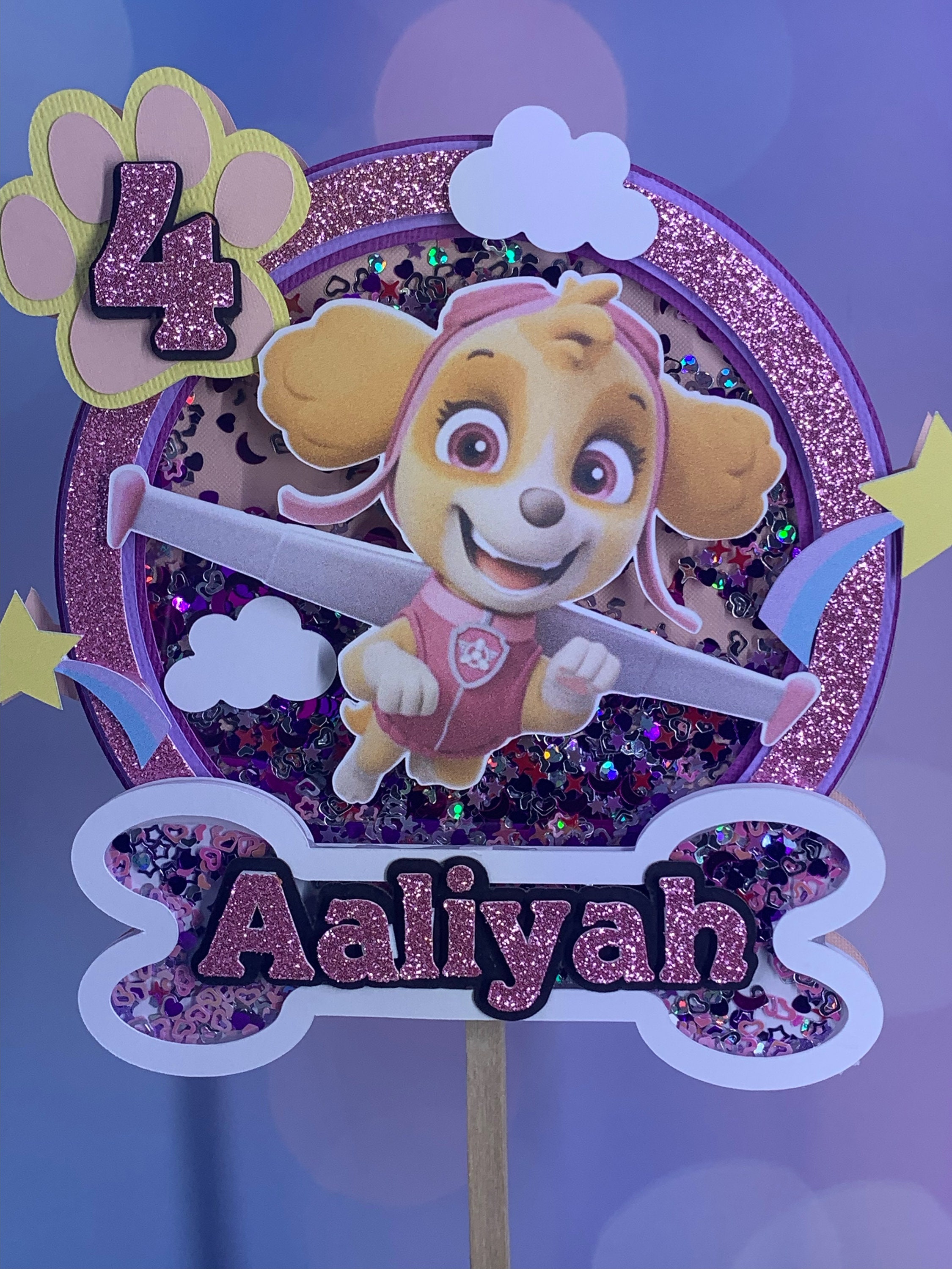 Skye Paw Patrol Cake Topper Etsy Australia