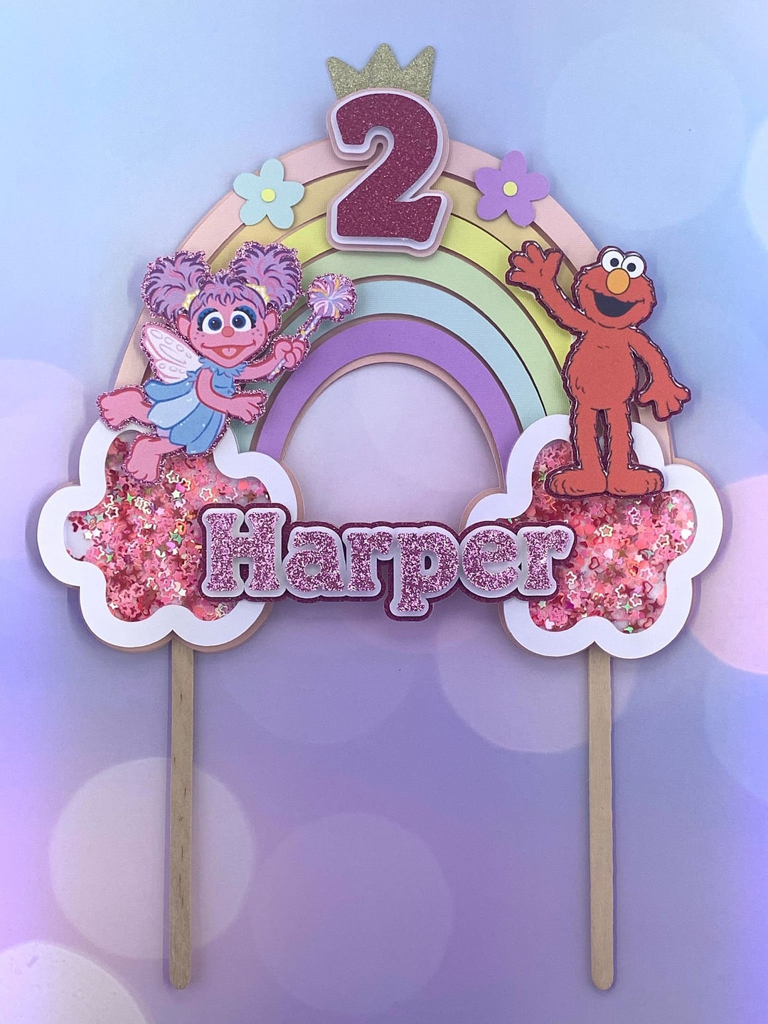 Elmo Abby Cadabby Cake Topper Etsy