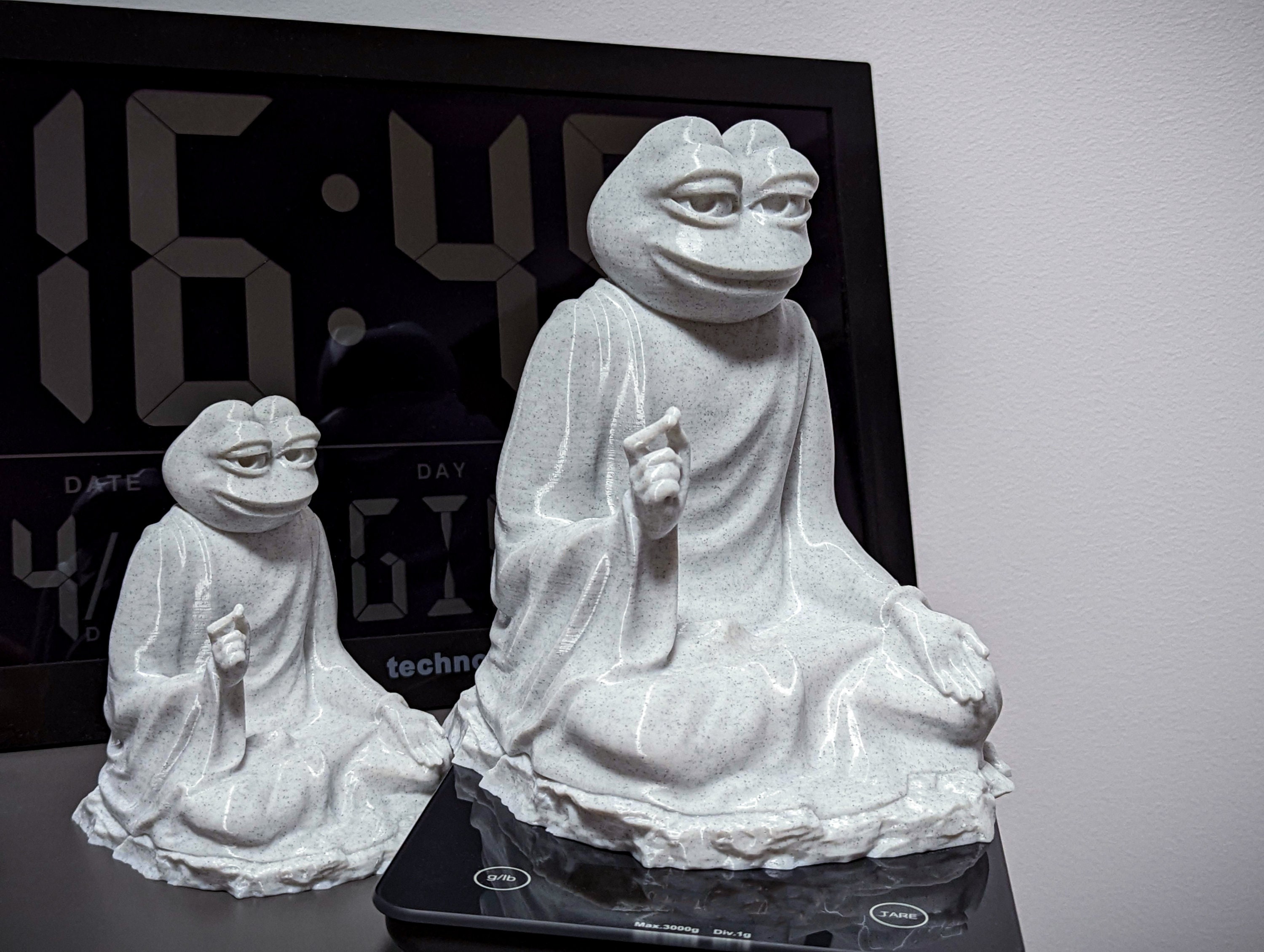 The Awakened Pepe Statue - Etsy