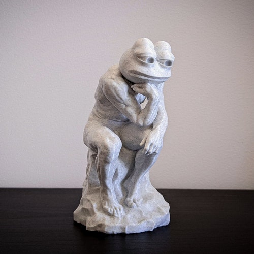 The Awakened Pepe Statue Etsy