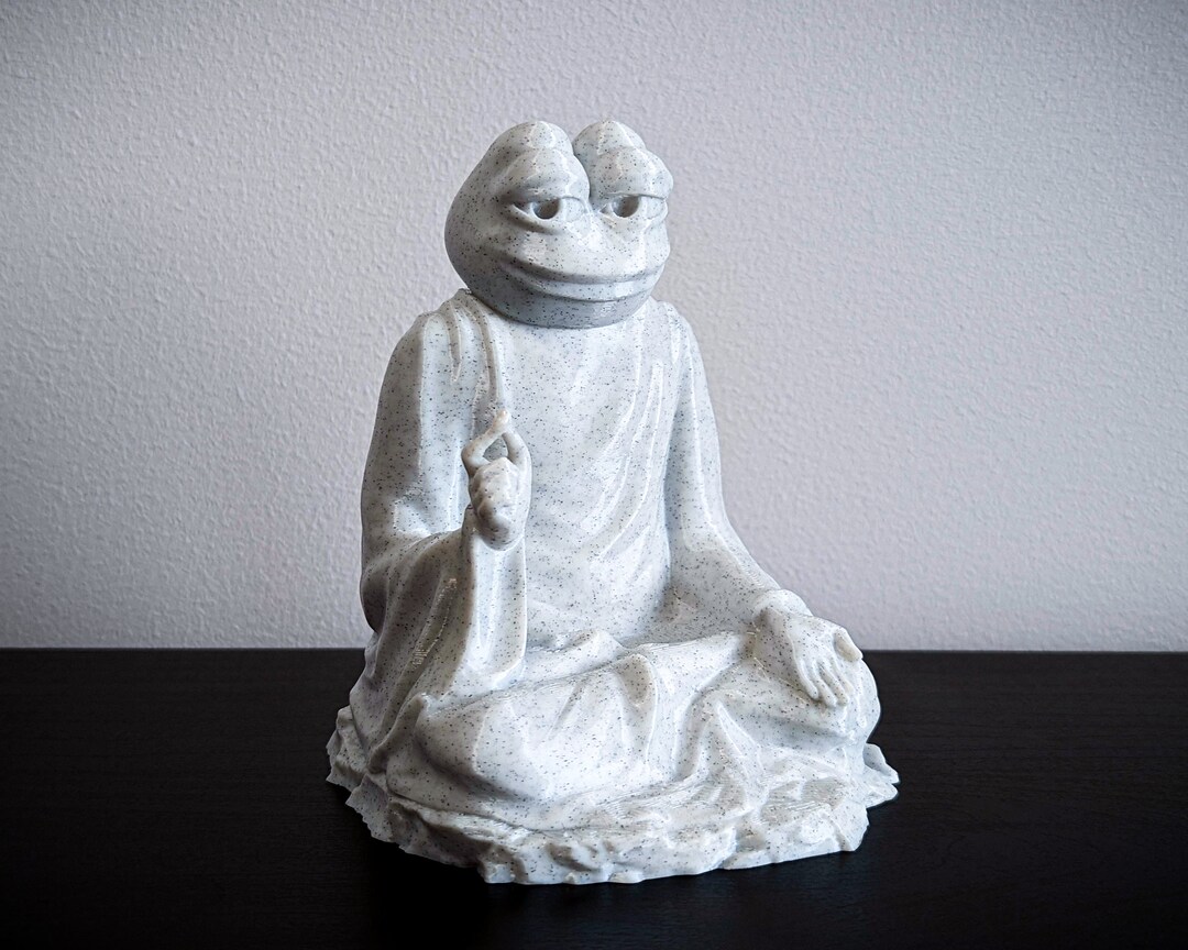 The Awakened Pepe Statue Etsy