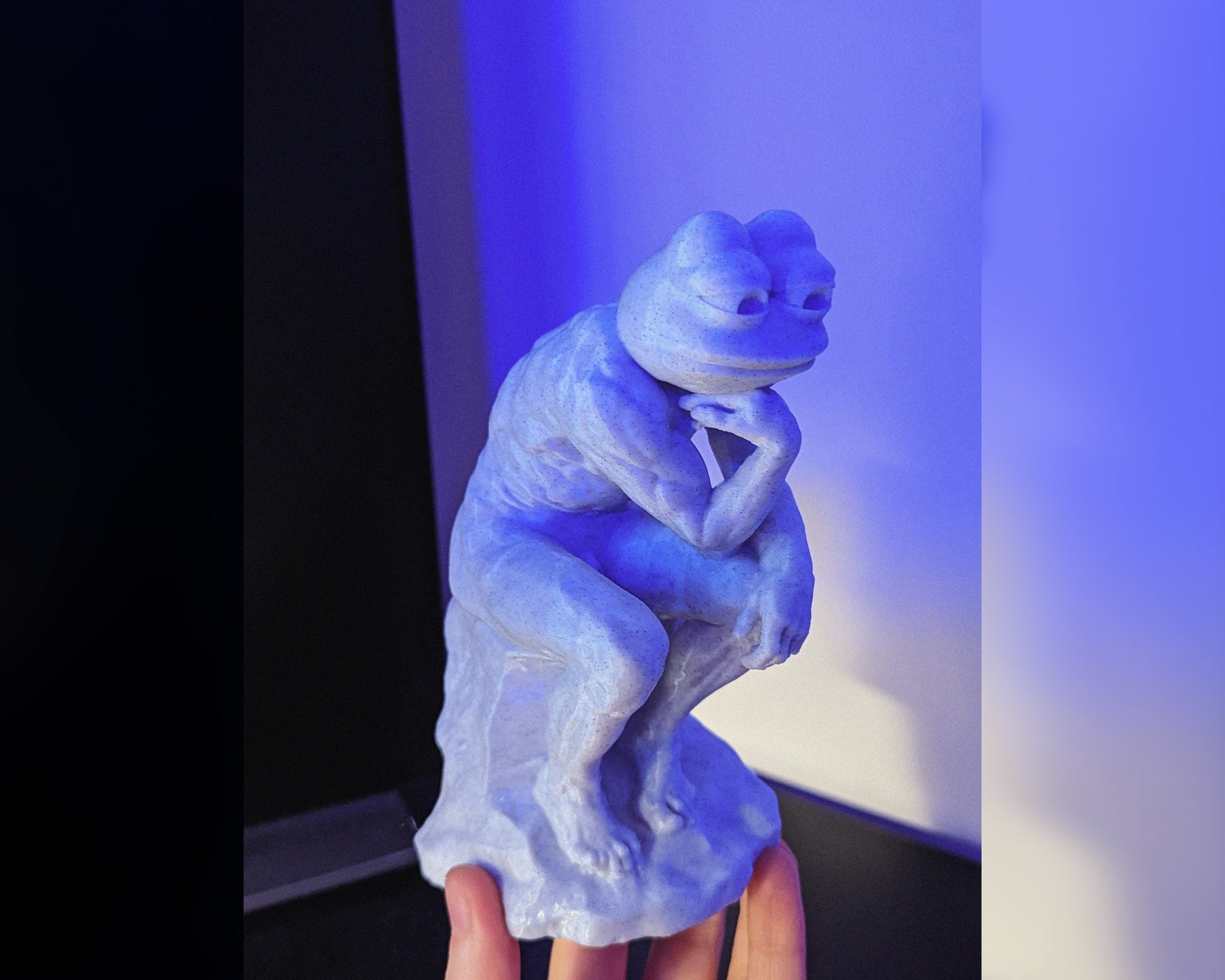 The Feeler Pepe Statue Etsy