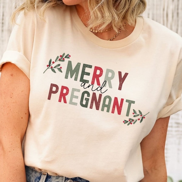Christmas Maternity Shirt | Pregnancy Christmas Announcement | Gift for Expecting Mom | Surprise Im Pregnant Shirt| Announce Pregnancy Shirt