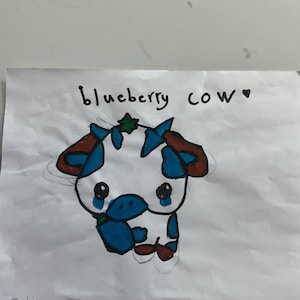 Blueberry cow