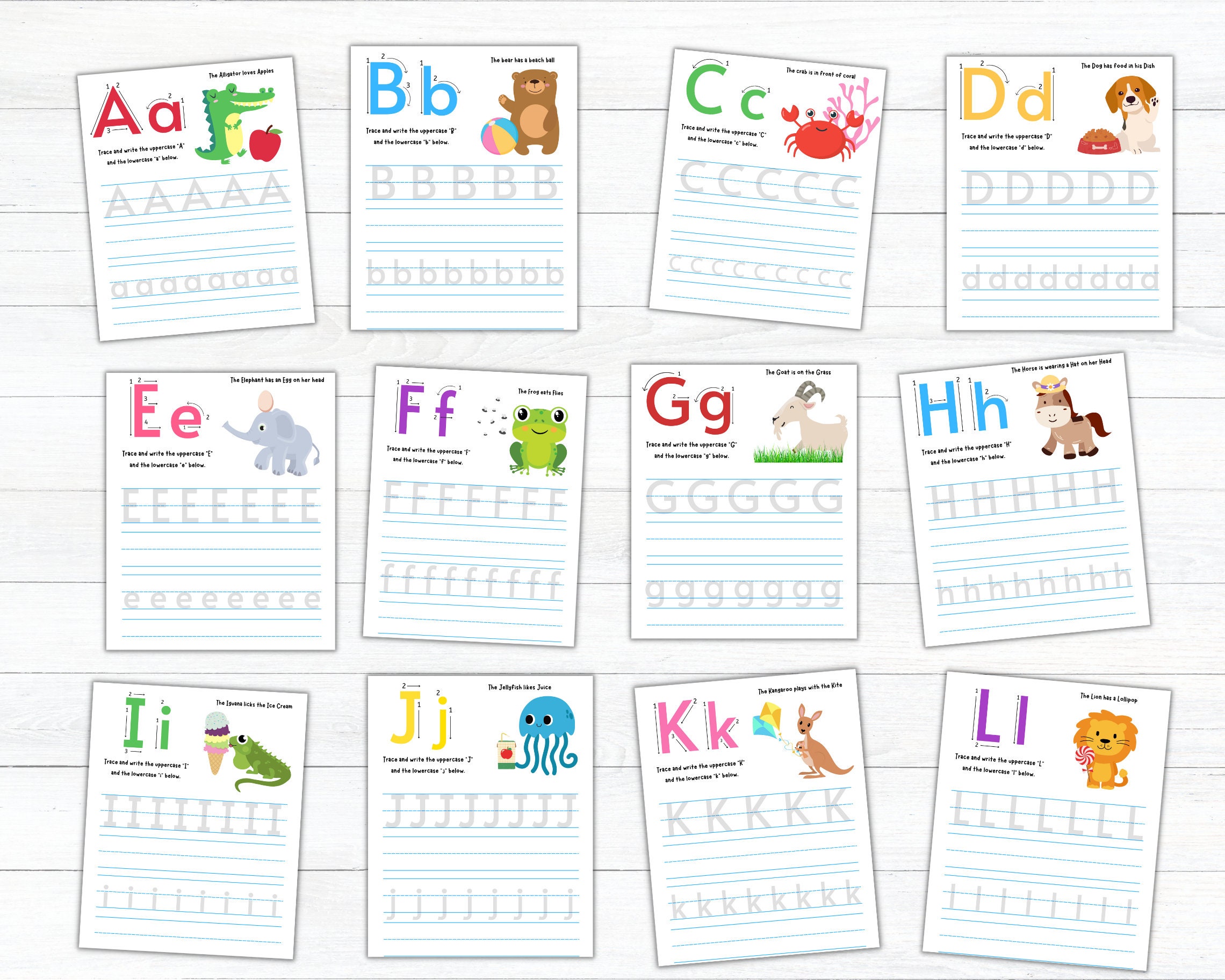 Letter Tracing Printable, Letter Tracing Template, Letter Tracing Worksheet, Letter Tracing ...