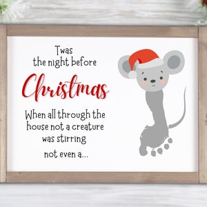 DIY Handprint Art, Christmas Poem, Christmas Craft For Kids, Toddler Activity, Preschool Activity, Mouse, Footprint Art, Holiday Crafts