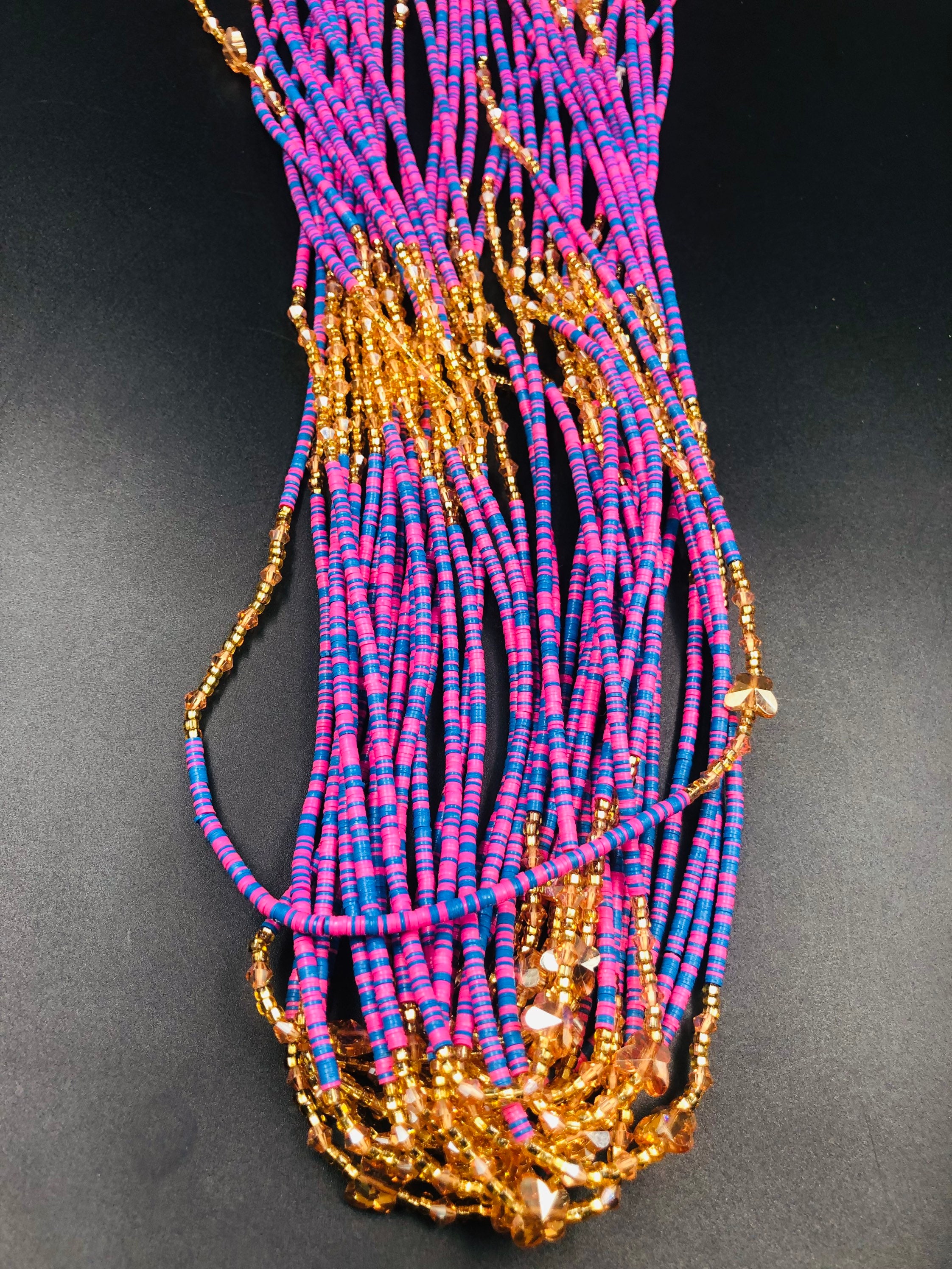 Bulk Vinyldiscflat Waist Beads African Waist Beads Ghana Etsy