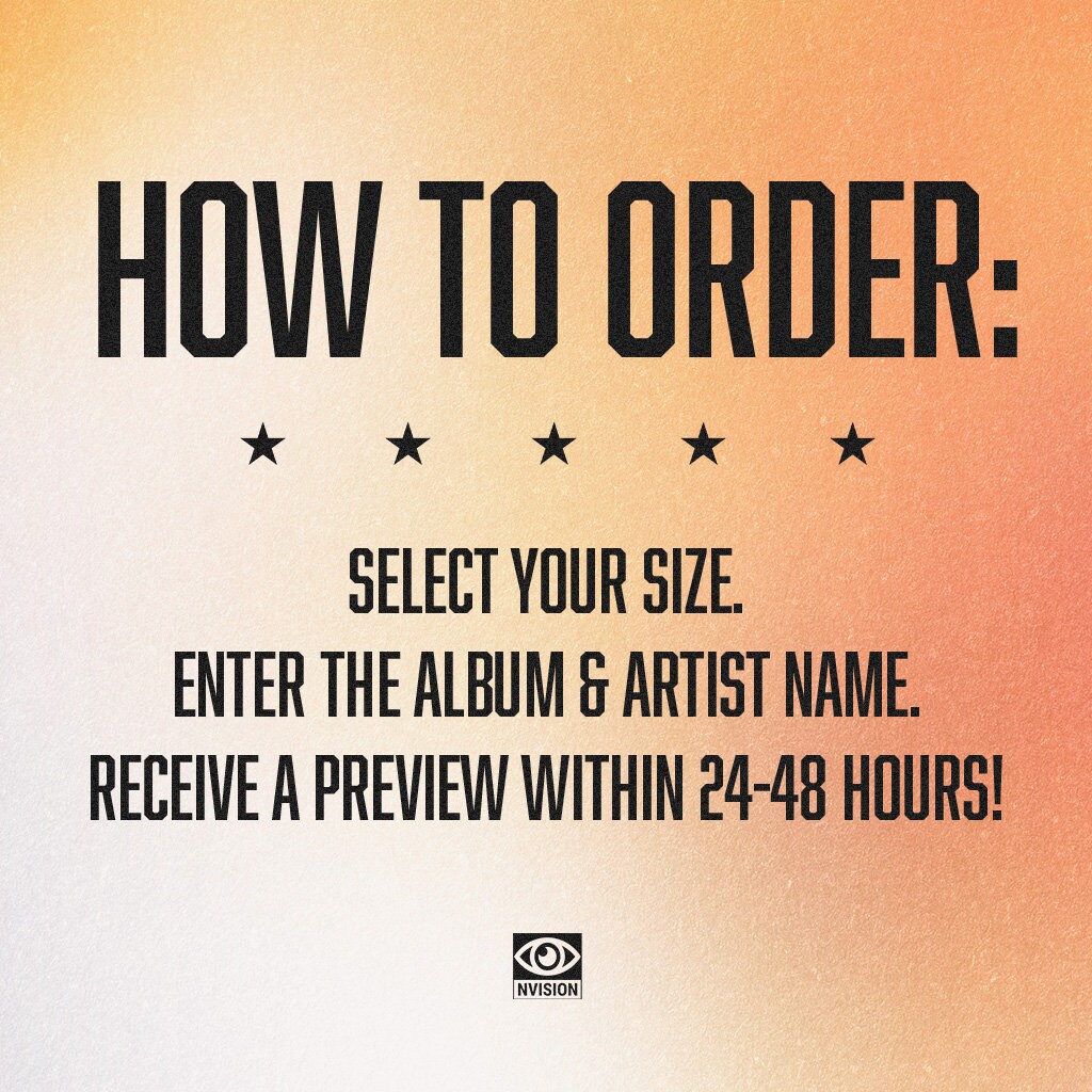 Choose Your Own Album Poster | Custom Album Poster | Album Cover
