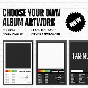 Choose Your Own Album Poster | Custom Album Poster | Album Cover | Tracklist Poster | Poster Print | Large Poster | Wall Decor Music Gifts