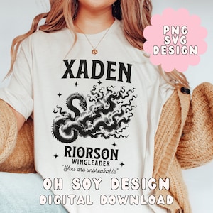 Xaden Roirson Forth Wing SVG PNG, Forth Wing Iron Flame svg png, Vintage Retro Bookish Png, Czytelnik książek, Miłośnik książek, Fantasy svg png