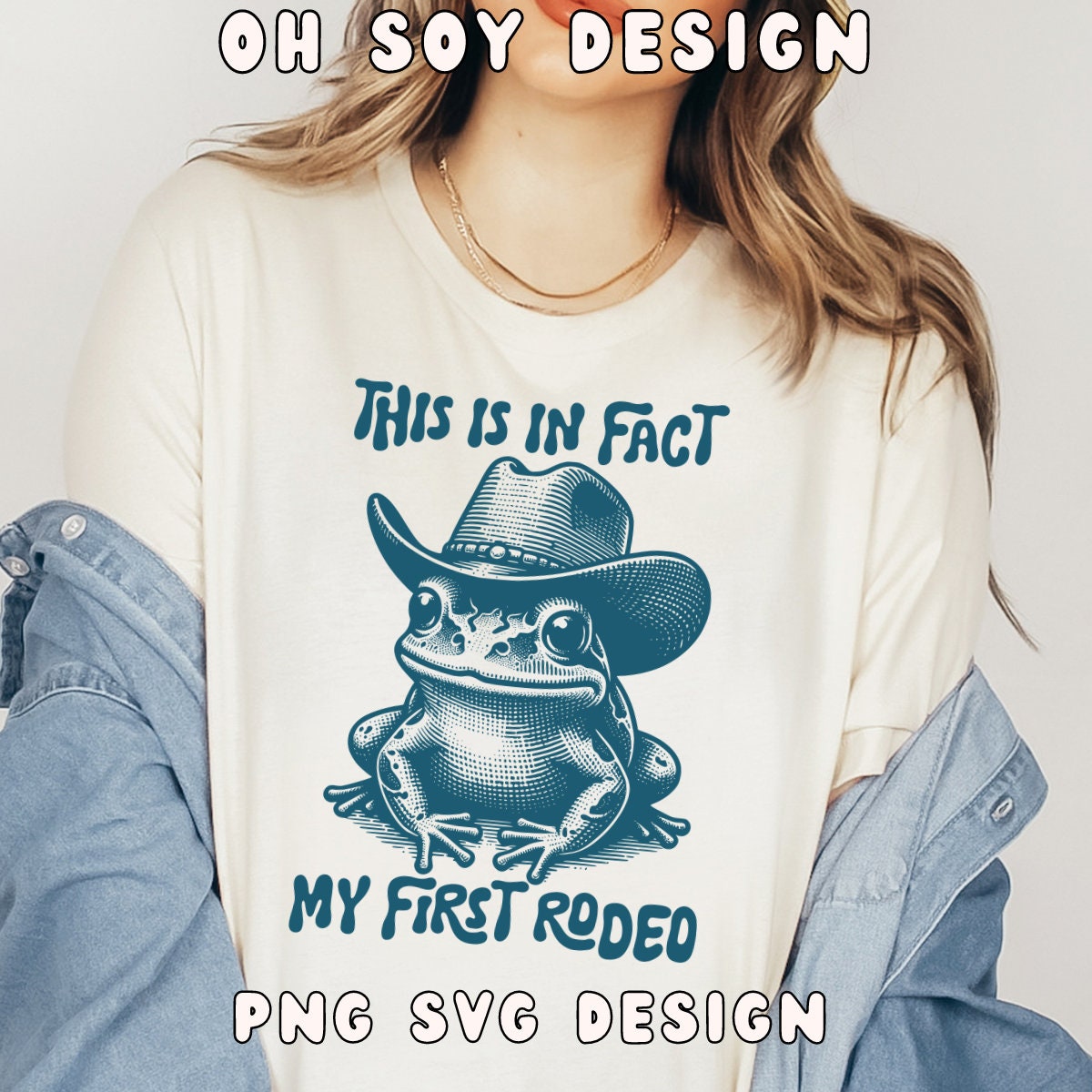 This is in Fact My First Rodeo SVG PNG, Cowboy Rodeo Frog Svg Png ...