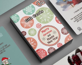 Christmas Settlers of Catan Gift cards fan made addon xmas edition l High Quality Board game cards unofficial addition extension cards x-mas