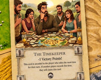 The Timekeeper - Victory Point compatible with Catan's Settlers of Catan, Victory Point Fan made extension, Catan game night