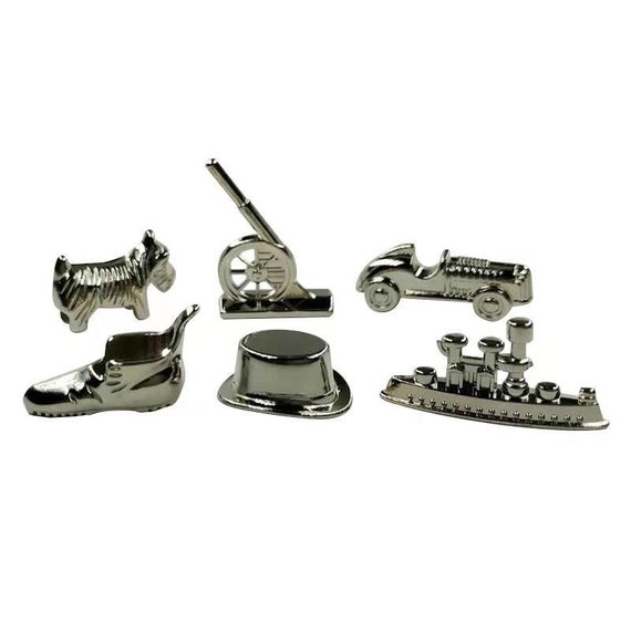 Monopoly Pieces Monopoly Accessories Metal Game Tokens Etsy Australia
