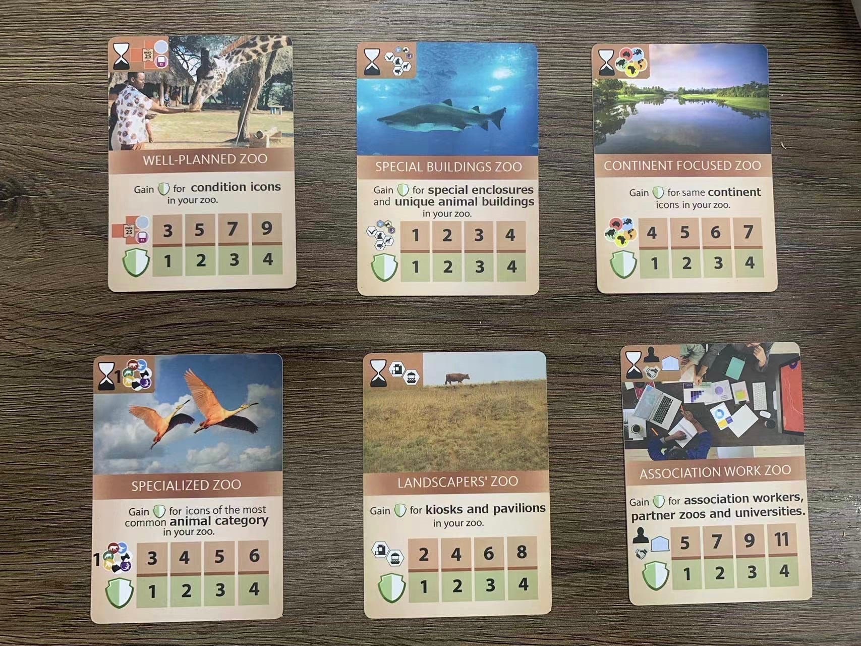 Ark Nova Unofficial 6  extra Final Scoring Cards l Ready to ship l fan made extension, Ark nova board game addition l Arch Nova Extension