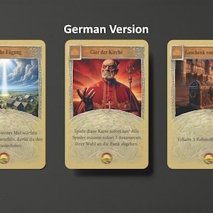 24 Catan Entwicklungskarten - version allemande - cartes de développement non officielles créées par des fans l ajout non officiel de siedler von catan l mise à niveau de Catan