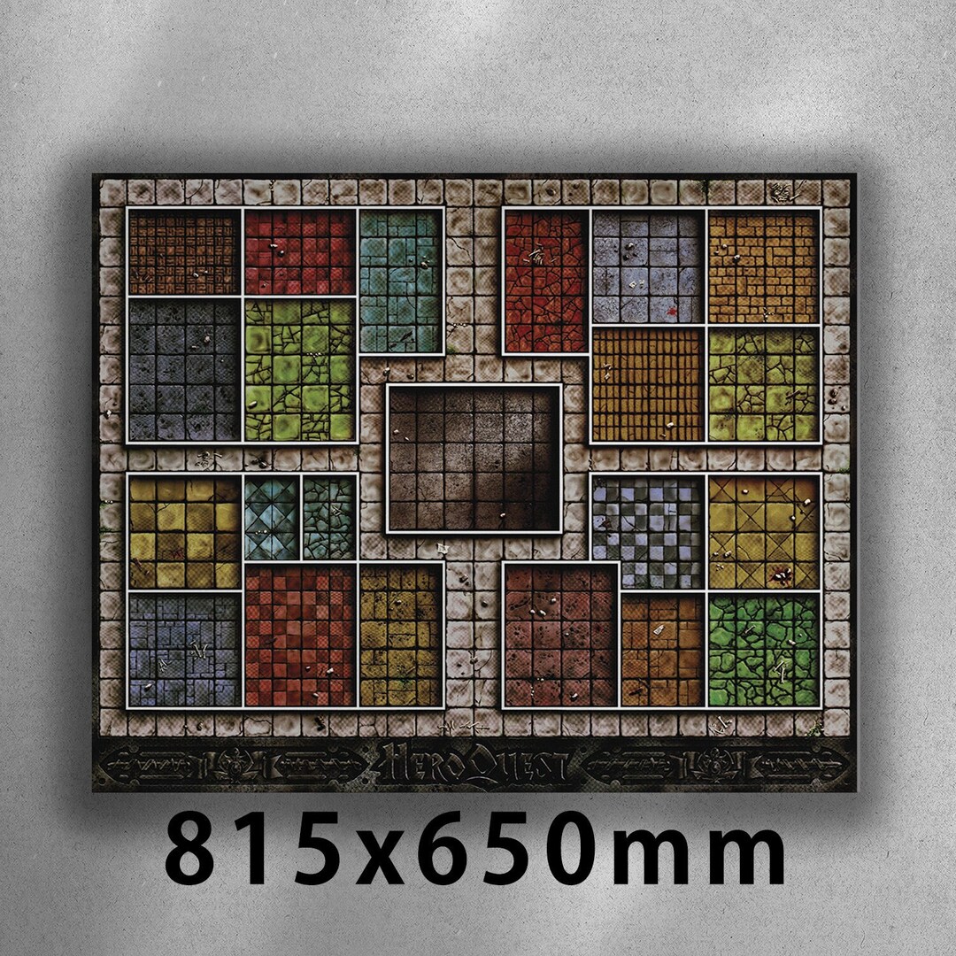 High Quality Heroquest Playmat L Unofficial Product L Remake Playmat