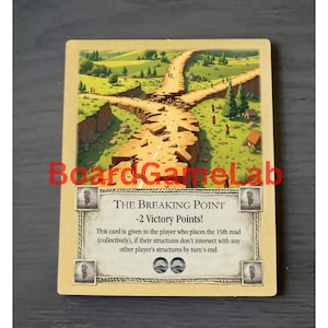 Het breekpunt: speciaal Victory Point compatibel met Catan's Kolonisten van Catan, Victory Point-uitbreiding door fans, Catan-gameavond