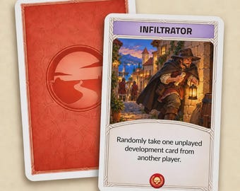 Catan-kaart voor aangepaste ontwikkeling – Infiltrator, 6e en 5e editie, 2 exemplaren