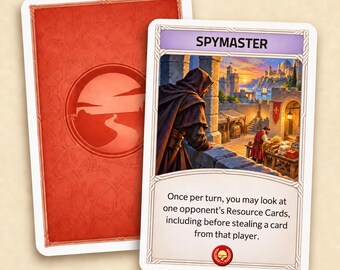 Aangepaste Catan-ontwikkelingskaart – Spymaster, 6e en 5e editie-stijl, 2 exemplaren