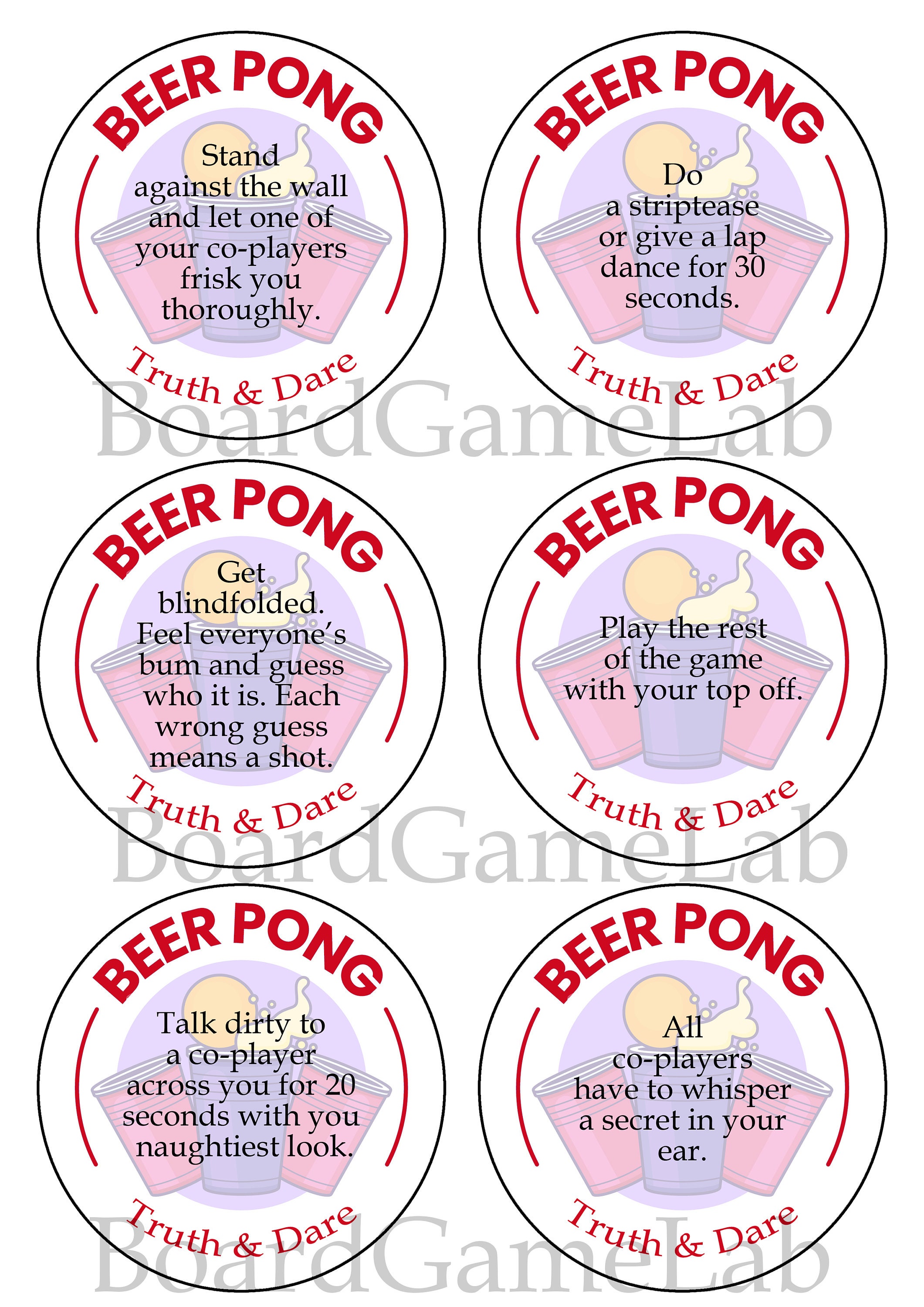 Party Beer Pong Game, TruthDare