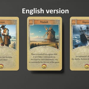 24 cartes de développement de Catan - version anglaise - cartes de développement non officielles créées par des fans l ajout non officiel des colons de catan l mise à niveau de Catan