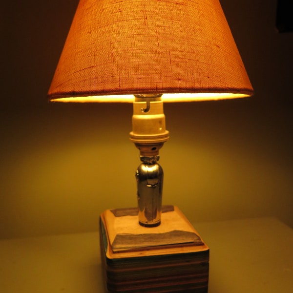 Recycled Skateboard Lamp