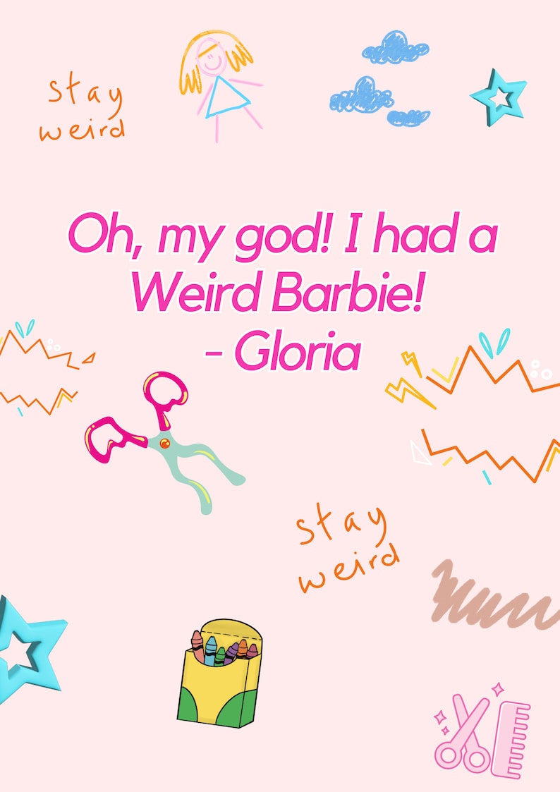 3-teilige Barbie-Wand-Dekor-Drucke, Barbie-Rosa-Druck, druckbares Klassenzimmer-Lehrer-Poster, trendige Art Print Teen Room Decor Bild 4
